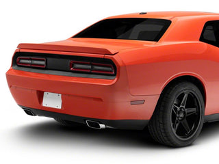 Raxiom LED Tail Lights Black Housing Red Lens: Dodge Challenger (2008-2014)