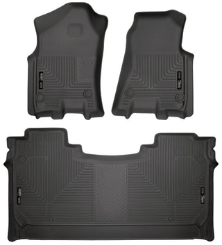 Husky Liners Black Weatherbeater Floor Liners (FRONT AND 2ND SEAT): Ram 1500 2019-2024