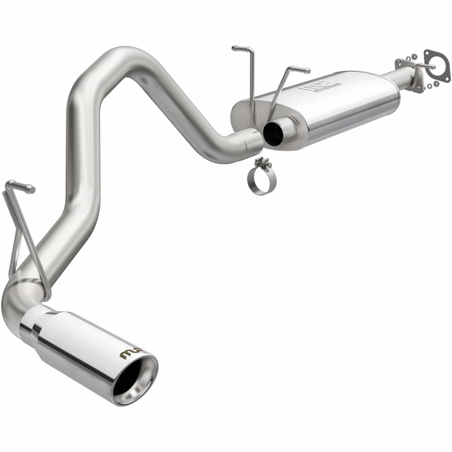 MagnaFlow Street Series Stainless Cat-Back Performance Exhaust System Rear Side Exit: Ram 1500 (19-25) w/ Polished Tip
