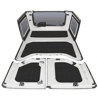 DEI 11-18 Jeep Wrangler JK 4-Door Boom Mat Complete Headliner Kit - 6 Piece - Black