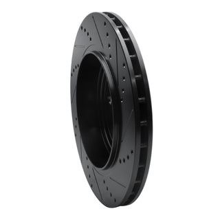 DFC 12-25 Dodge Durango Rear Left Drilled & Slotted Black Brake Rotor