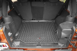Rugged Ridge Floor Liner Cargo Black: Jeep Wrangler JK 2011-2018 3.8L/3.6L V6
