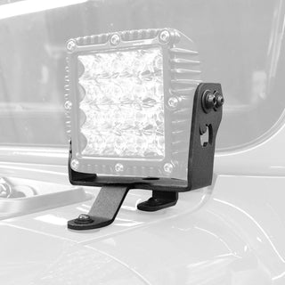 Go Rhino 6in Q4 Series Light Mount: Fits Most Jeep Wrangler / Gladiator Models (2007-2026)