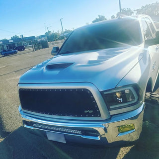 Amerihood VIP Style Functional Ram Air Hood: Dodge Ram 3500 2010 ; Ram 3500 2011 - 2018