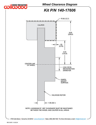 Wilwood TX6-DM 6-Piston Front Big Brake Kit (Red Calipers, Slotted Rotors): Ram 2500 & 3500 2014 - 2025