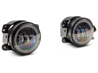 Raxiom Axial Series 4-Inch LED Fog Lights w/ Halo: Fits Most Jeep Wrangler Models (2007-2018)