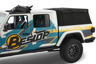 Bestop Supertop For Truck 5 Ft Bed Black Diamond (REAR): Jeep Gladiator 2020-2024 3.0L / 3.6L V6