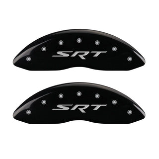 MGP 4 Caliper Covers Engraved Front & Rear SRT Black finish silver ch