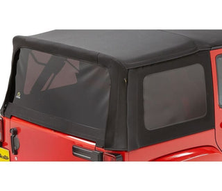 Bestop Window Set (FRONT/REAR Premium Black Twill): Jeep Wrangler JK 2007-2009 3.8L V6