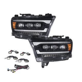 FORM Lighting Sequential LED Projector Headlights (PAIR): Ram 1500 2019-2024 6.2L/5.7L