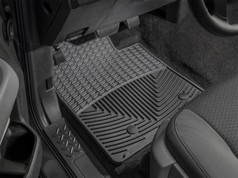 WeatherTech All-Weather Front & Rear Floor Mats (Black): Jeep Gladiator 2020 - 2025