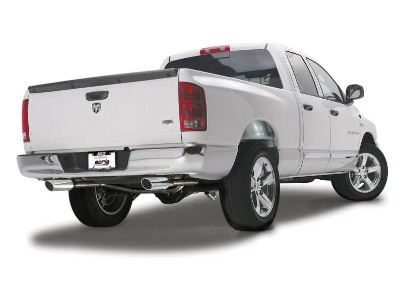 Borla S-Type Cat-Back Exhaust System (Polished Tips, Under Bumper): Dodge Ram 5.7L Hemi 1500 2009 - 2018 (Models w/ OEM Single Exhaust)