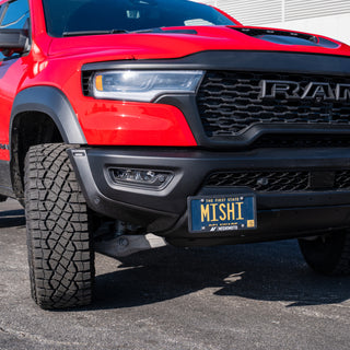 Mishimoto License Plate Relocation Kit: Ram 1500 2025-2026 3.6L V6 - Black