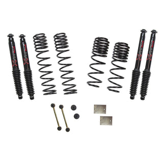 Skyjacker 1.5in Dual Rate Long Trvl Sus Lift Kit w/ Black Max Shocks: Jeep Wrangler JL 2020 3.6L V6 / 2020-2023 3.0L EcoDiesel / 2020 2.0L Turbo