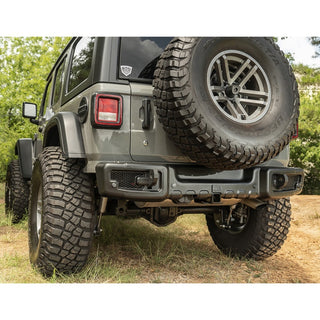 Rugged Ridge Spartacus Rear Bumper Black (REAR): Jeep Wrangler JL 2018-2025 w/ 3.6L V6 / 3.0L EcoDiesel / 2.0L Turbo