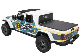 Bestop Fold Soft Tonneau (Black Diamond) (REAR): Jeep Gladiator 2020-2024 3.0L/3.6L