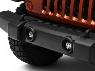 Raxiom Axial Series Tri-Bar White LED Fog Lights: Fits Most Jeep Wrangler JK/JL Models (2007-2026)