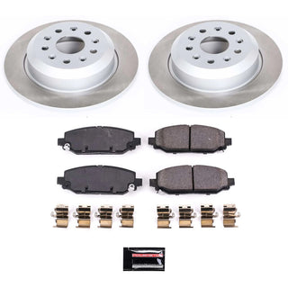 PowerStop Semi-Coated Rotor Kit (REAR): Jeep Wrangler 2018-2024 2.0L/3.6L
