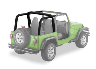 Bestop Sport Bar Cover Black Denim (F&R): Jeep Wrangler TJ 1997-2002 2.5L/4.0L