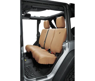 Bestop Rear Seat Covers (REAR): Jeep Wrangler JK 2007 / 2013-2018 3.6L / 3.8L V6 - Tan
