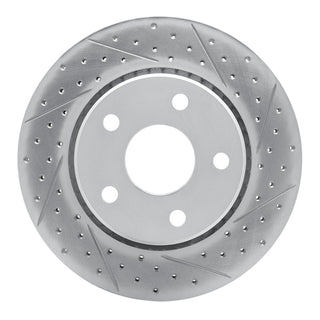 DFC 07-18 Jeep Wrangler Front Right Drilled & Slotted Geoperformance Rotor - Part Number 830-42030R