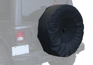 Rampage Tire Cover w/Camera Slot 33-35in: Fits Jeep Wrangler 2018-2026 2.0L/3.6L - Black