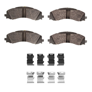 R1 Concepts Front Perf Brake Pads & Hardware Kit: Fits Ram 2019-2025 6.7L Diesel / 6.4L 392