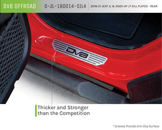 DV8 Offroad Rear Sill Plates (REAR): Jeep Wrangler (18-21)