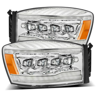 AlphaRex NOVA LED Projector Headlights (Chrome): Dodge Ram 1500 (06-08) & 2500/3500 (06-09)