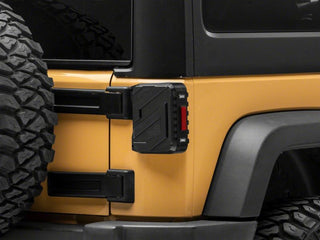 Raxiom Axial Series Trident LED Tail Lights: Fits Most Jeep Wrangler Models (2007-2018) - Black Housing/Smoked Lens
