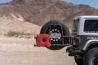 DV8 Offroad Body Mounted Tire Carrier: Jeep Wrangler JL 2018-2025 3.6L / 6.4L 392