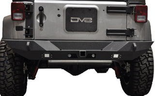 DV8 Offroad Full Length Rear Bumper: Jeep Wrangler JK (2007-2018) w/ Lights