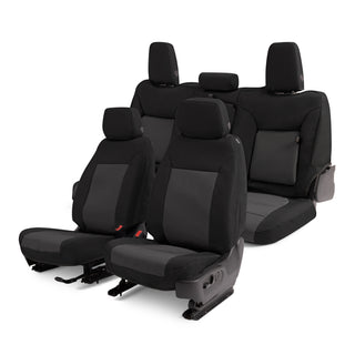 Covercraft 21-24 Dodge Durango Endura PrecisionFit Custom Front Row Seat Covers - Black/Charcoal