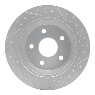 DFC 99-04 Jeep Grand Cherokee Rear Left Drilled & Slotted Geoperformance Rotor