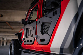 DV8 Offroad Spec Series Half Doors Rear (F&R): Jeep Wrangler JL 2018-25 / Gladiator JT 2020-23