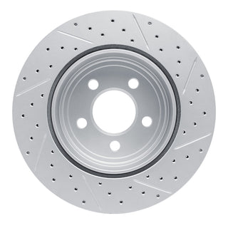 DFC Geoperformance Rear Left Drilled & Slotted Rotor for Chrysler 300 (Part #830-39018L)