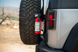 DV8 Offroad Tailgate Reinforcement Molle Panel: Jeep Wrangler JK 2007-2018 3.8L/3.6L V6/2.0L Turbo - Black