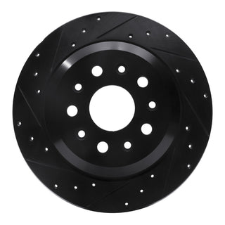 DFC 18-25 Jeep Wrangler Rear Left Drilled & Slotted Brake Rotor - Precision Balanced with Rust Protection