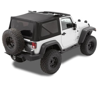 Bestop Replace A-Top Prem Blk Twill Tinted Windows (F&R): Jeep Wrangler JK 2010-2018 3.8L/3.6L
