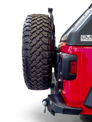 DV8 Offroad Tire Carrier: Jeep Wrangler 2018-2021