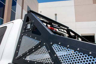 DV8 Offroad Bolt-On Chase Rack: Dodge Ram 1500 (2010) / Ram 1500 (11-18) / Dodge Ram 2500 (2010) / Ram 2500 (11-18) / Dodge Ram 3500 (2010) / Ram 3500 (11-18)