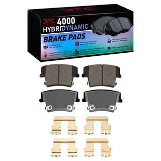 DFC 4000-1057-01 HybriDynamic Rear Brake Pads for Chrysler 300 – Superior Stopping Power and Low Dust Performance
