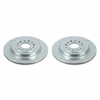 Power Stop 19-20 Ram 1500 Rear Evolution Drilled & Slotted Rotors - Pair