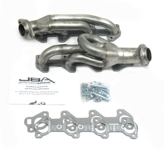 JBA Shorty Headers (Raw Finish): Dodge Dakota & Ram 4.7L V8 2004 - 2007