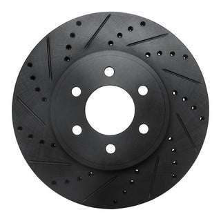 DFC 03-03 Dodge Durango Front Left Drilled & Slotted Black Brake Rotor
