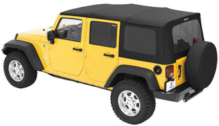 Bestop Rep A-Top Black Diamond Sailcloth Tinted Windows: Jeep Wrangler JK 2007-2009 3.8L