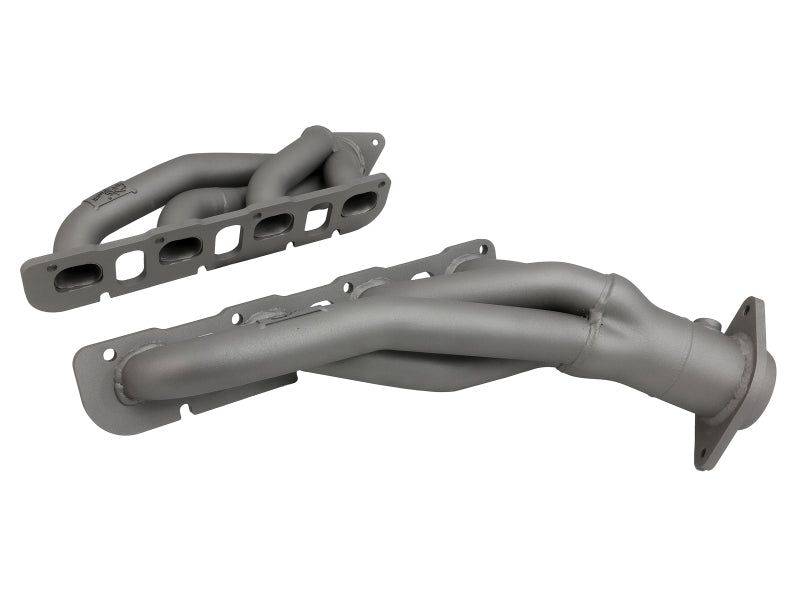 AFE Twisted Steel Shorty Headers (Titanium Ceramic): 300 / Challenger / Charger 6.4L 392 & 6.2L Hellcat 2015 - 2023