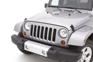 AVS Aeroskin Low Profile Hood Shield (Chrome): Jeep Wrangler JK 2007 - 2018
