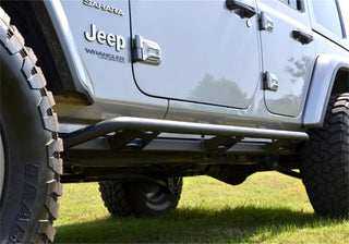 N-Fab Trail Slider Steps Textured Black: Jeep Wrangler Unlimited (07-18) / Grand Cherokee (05-10)