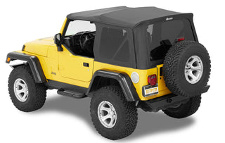 Bestop Supertop NX Soft Top (F&R): Jeep Wrangler TJ 1997-2006 4.0L I6 / 2.5L I4 - Black Denim